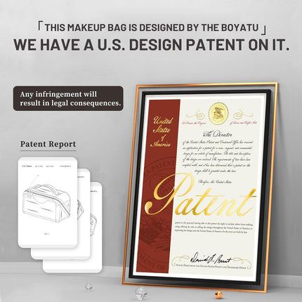 Travel Makeup Bags Cosmetic Organizer Bag: 3 Pcs Set Large Capacity Floral Make up Bag with Compartments - Waterproof Leather Toiletry Bags with Handle for Women (01-Light Blue)