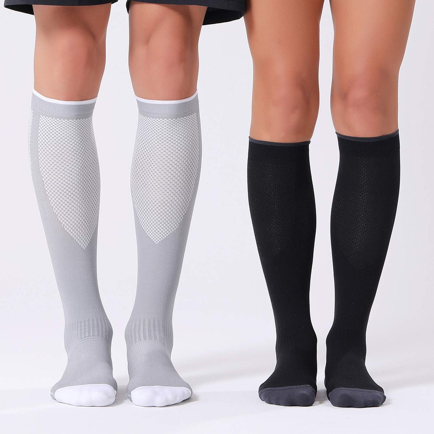 Elevate Your Comfort: 3 Pairs of Unisex Compression Socks for Enhanced Circulation - 20-30 mmHg Support