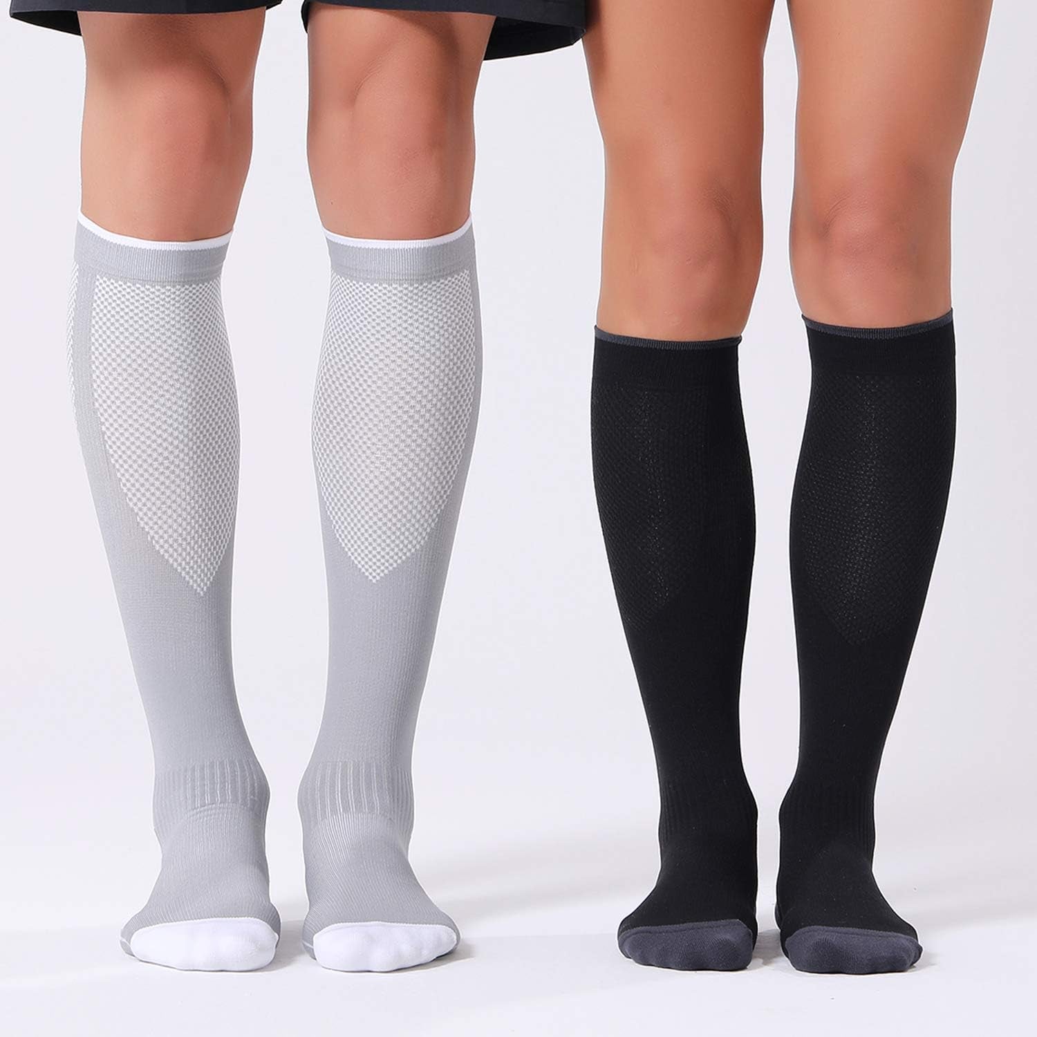 Elevate Your Comfort: 3 Pairs of Unisex Compression Socks for Enhanced Circulation - 20-30 mmHg Support