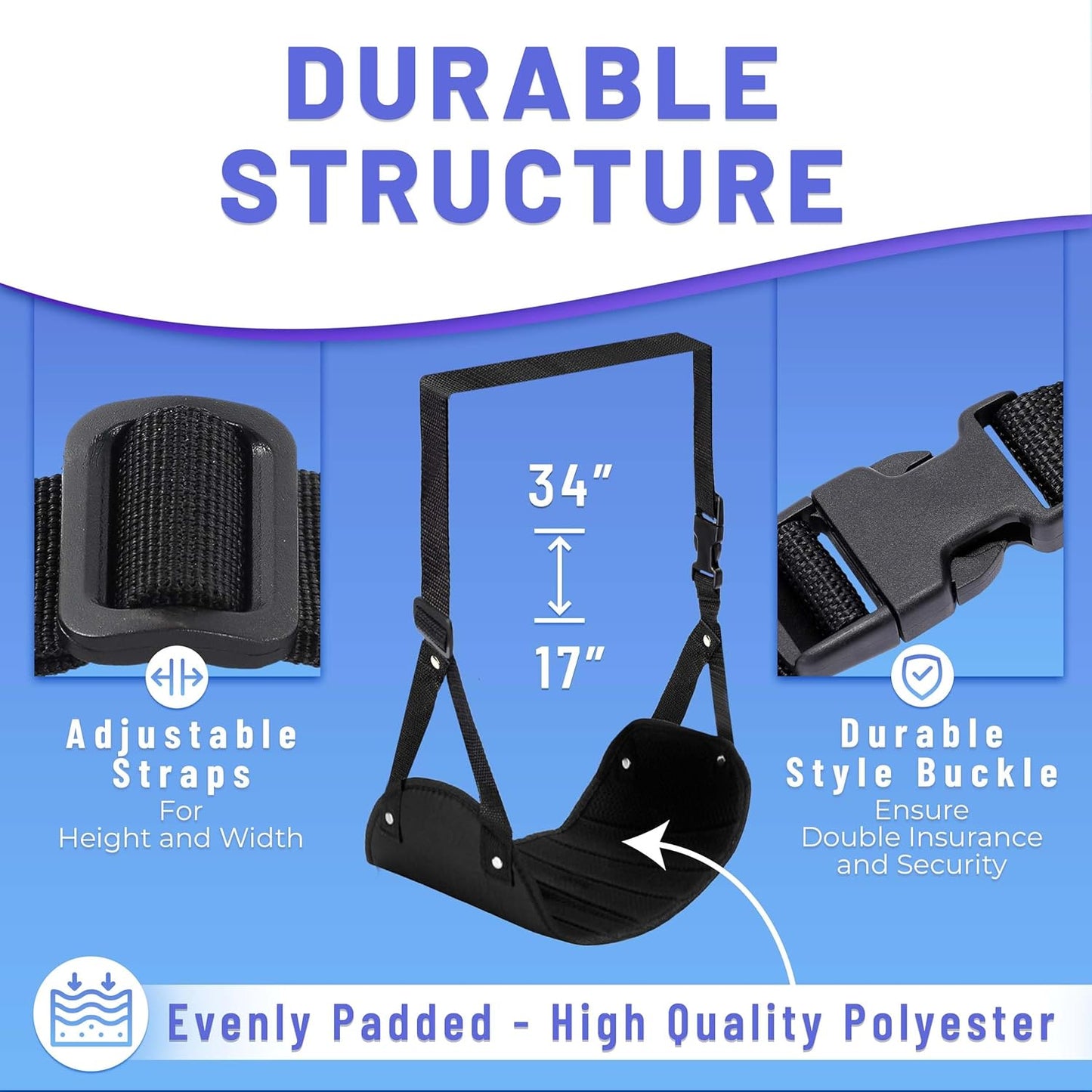 Experience Unmatched Comfort with the Ultimate Airplane Foot Hammock - Your Essential Travel Companion for Long Flights