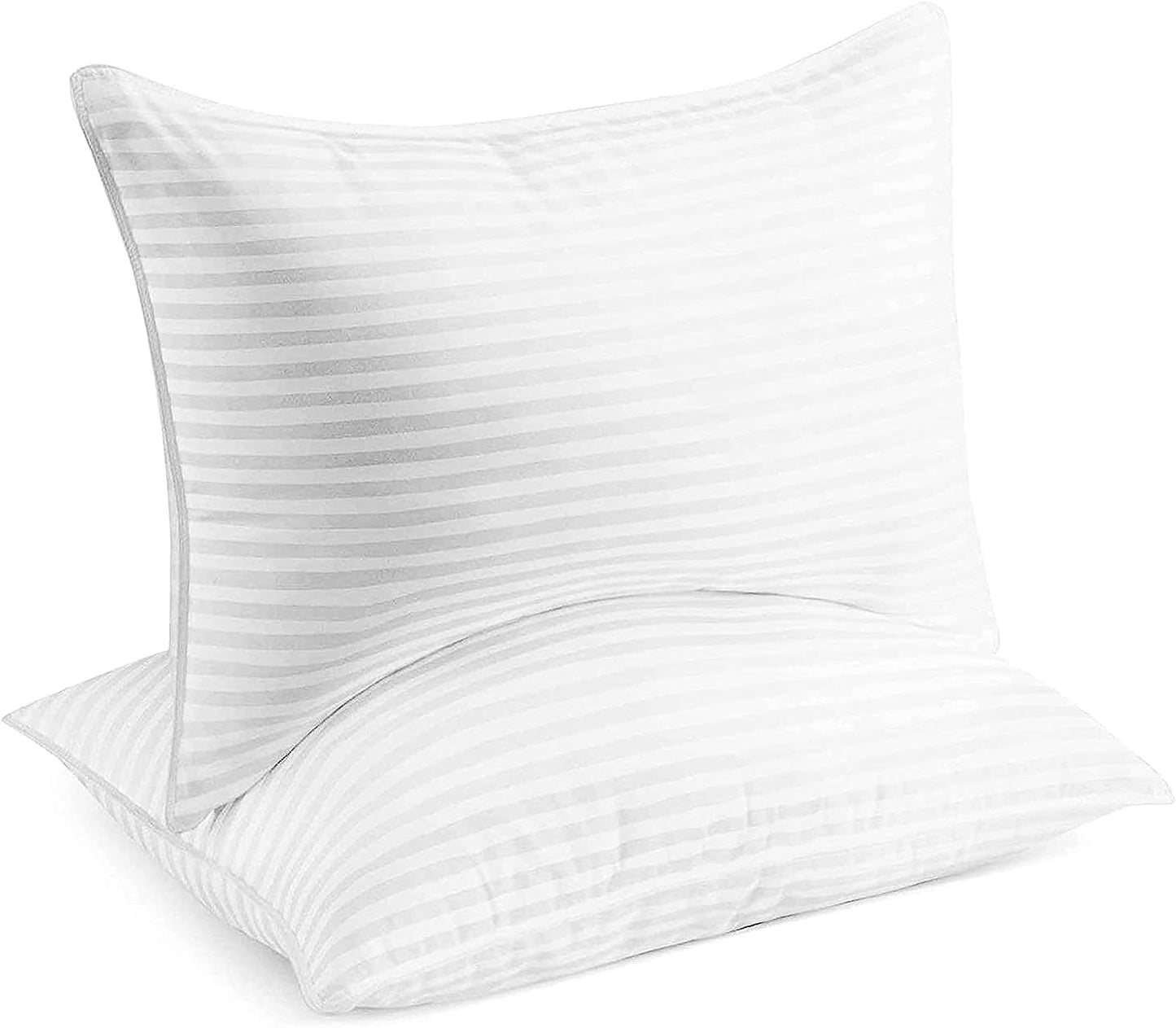 Standard/Queen Bed Pillows - Set of 2 Soft Down Alternative for Ultimate Comfort - Perfect Support for All Sleep Positions
